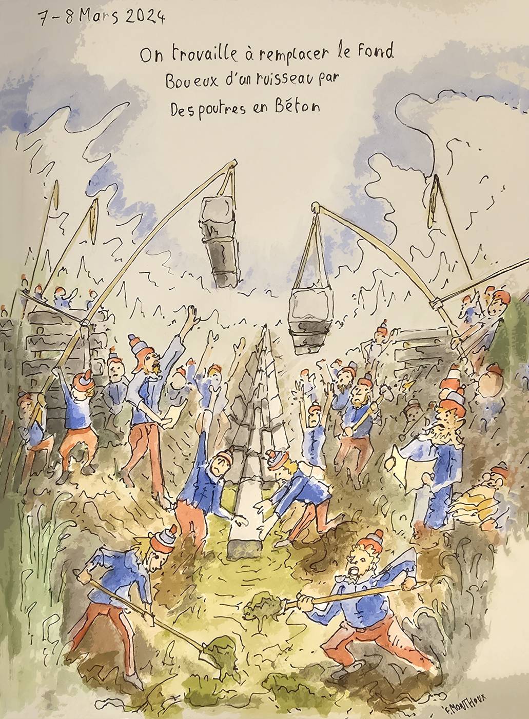 un dessin de François Monthoux